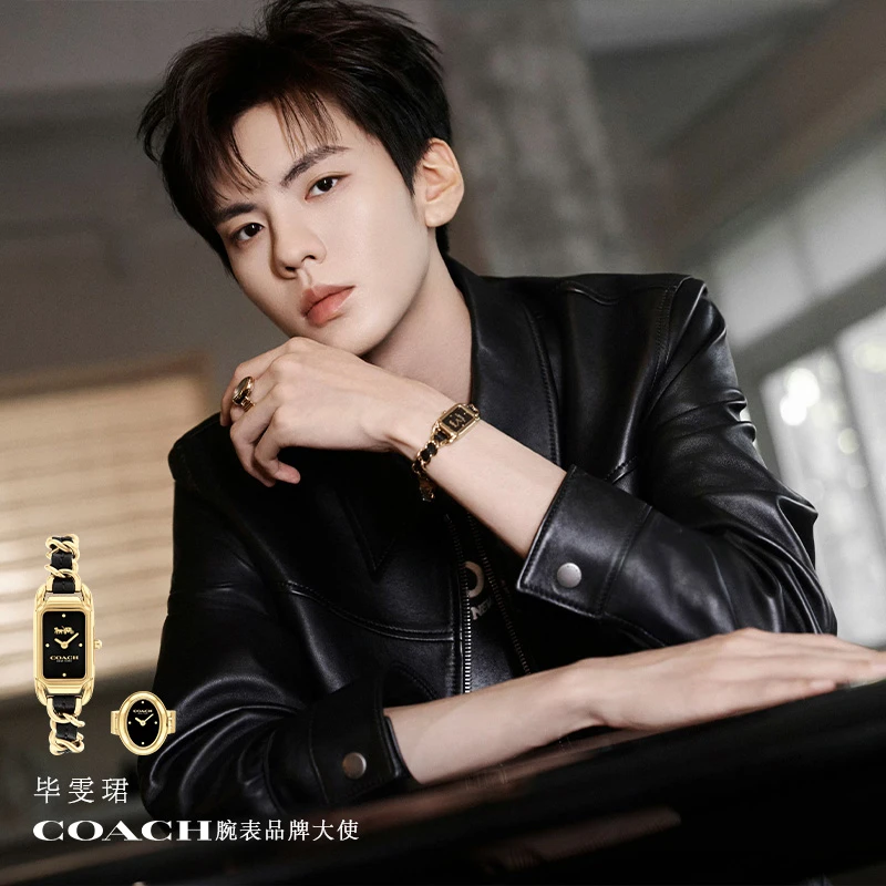 COACH/蔻驰【618抢先购】手表CADIE黑金方糖女表14504281毕雯珺同款商品图