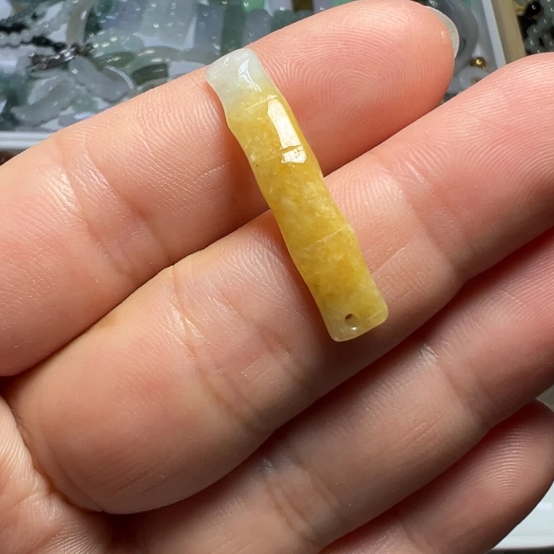 颈饰未镶嵌翡翠两头孔竹节手牌一个49.99