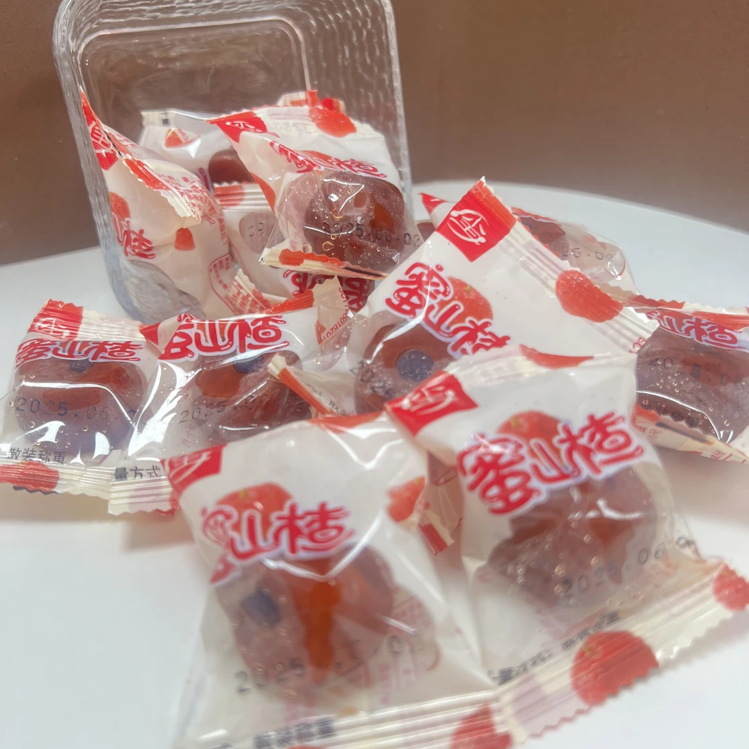 山楂果蜜汁山楂特产空心山楂小包装称重果脯蜜饯