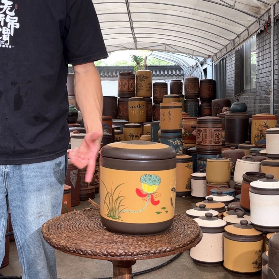 紫砂茶叶罐7 饼茶叶罐