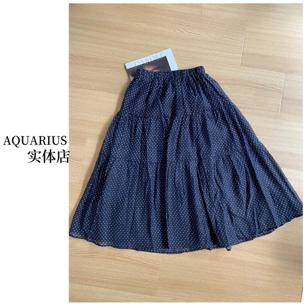 【AQUARIUS 】（法式波点）韩系波点半裙9508