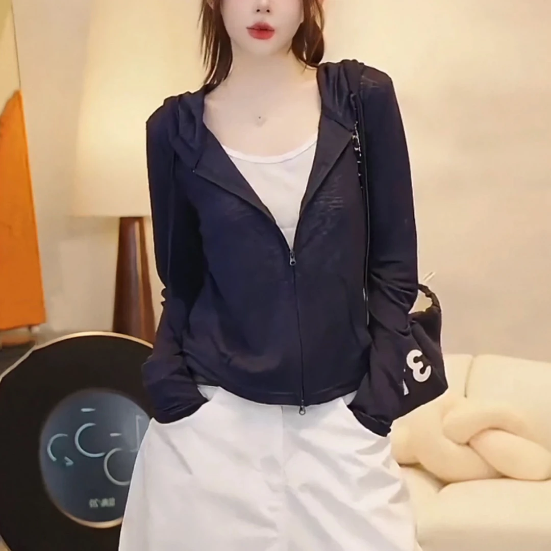 休闲宽松T恤常规休闲风运动长袖连帽常规款针织