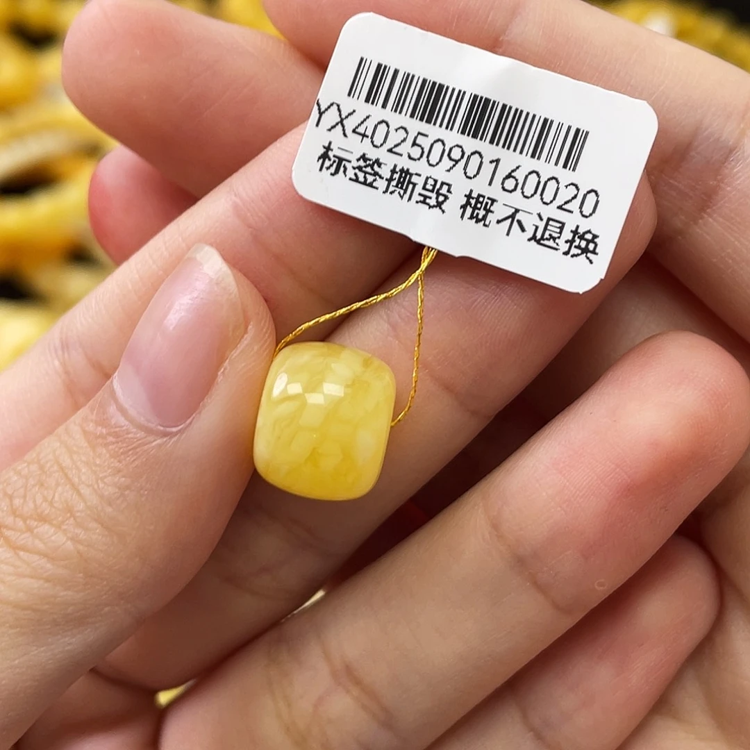 蜜蜡未镶嵌珠宝奇石瑕老型珠11.9x9.8mm