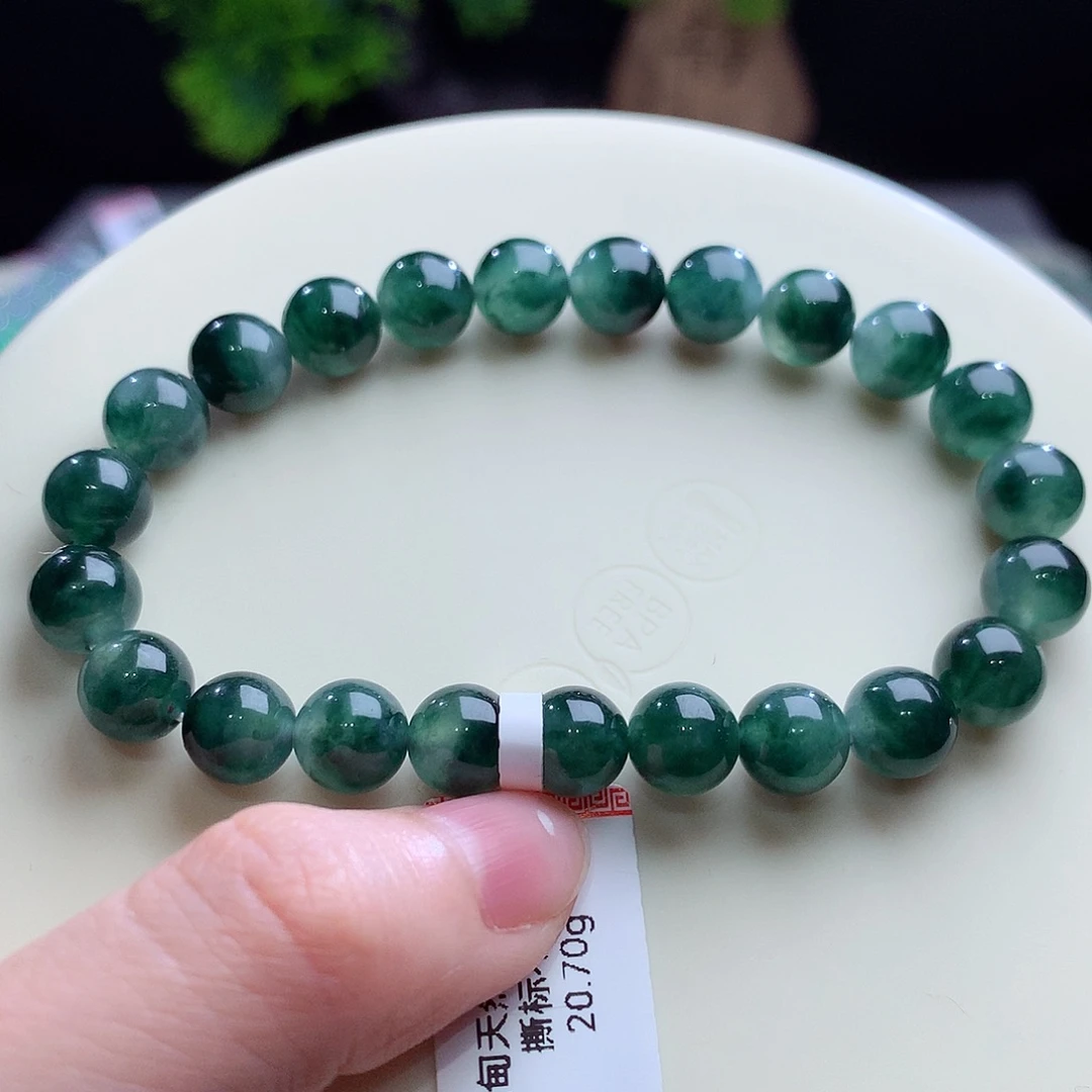 翡翠未镶嵌手串卡8