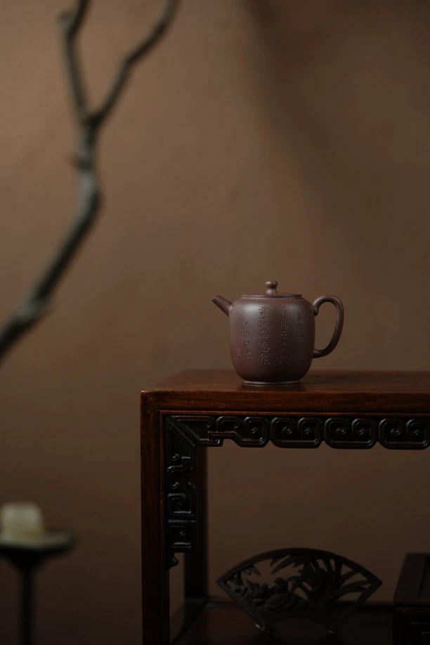 紫段大彬仿古壶.内推孔175cc