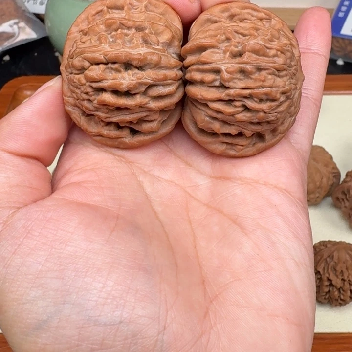 S***风把件文玩核桃全品四座楼45