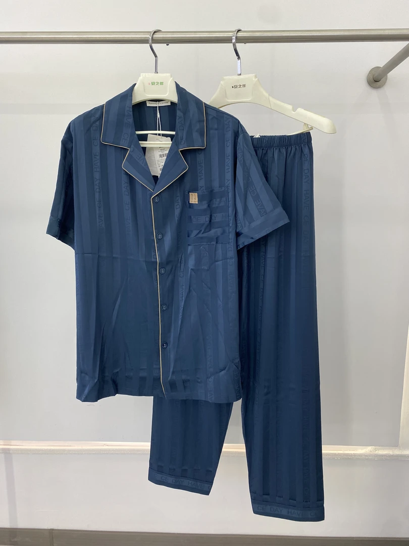 彩色家睡衣夏季男士家居服3131001