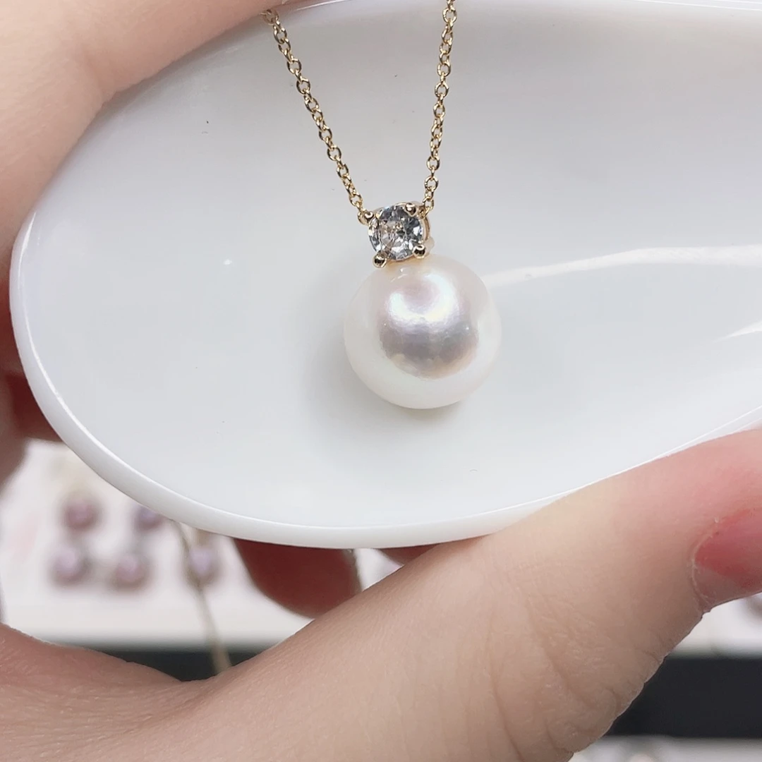 淡水珍珠吊坠(赠链)合金