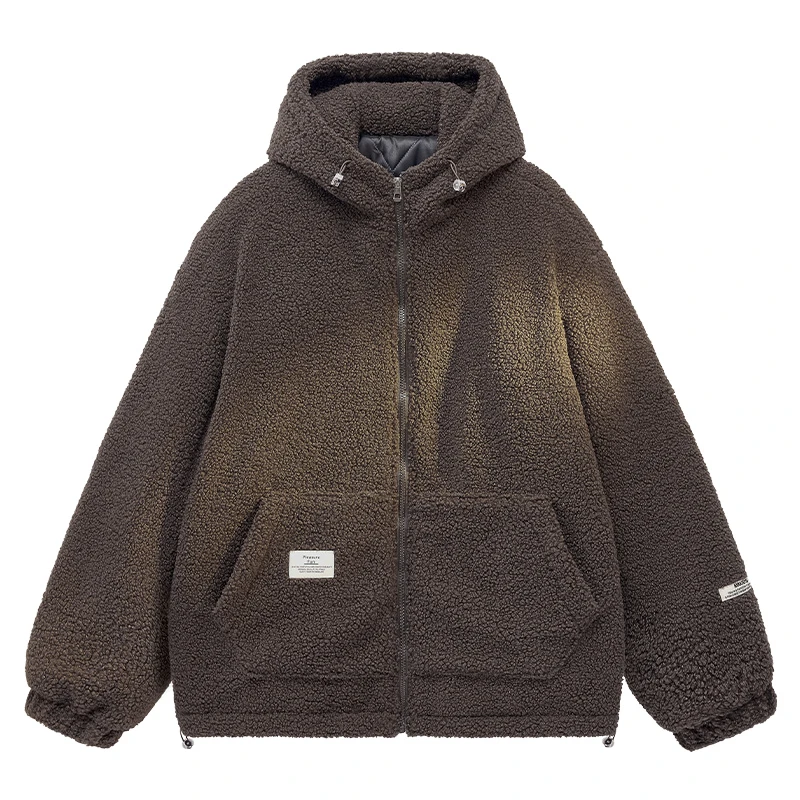 【新品】重磅户外羊羔绒外套连帽防风保暖连帽卫衣