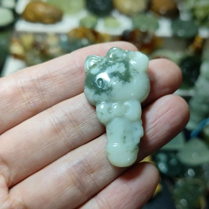 岫玉挂坠款式未镶嵌