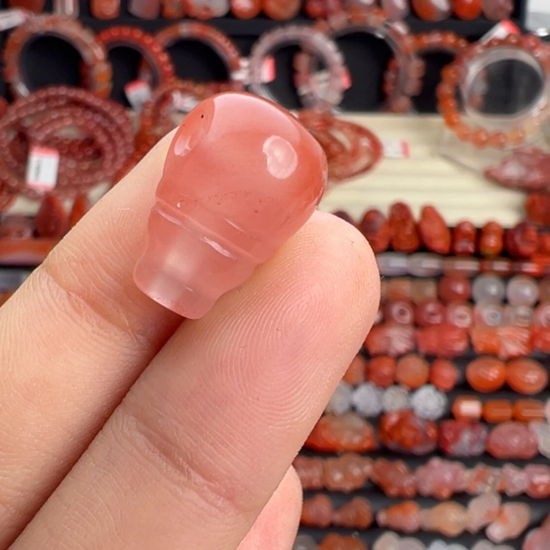 南红玛瑙未镶嵌颈饰三通