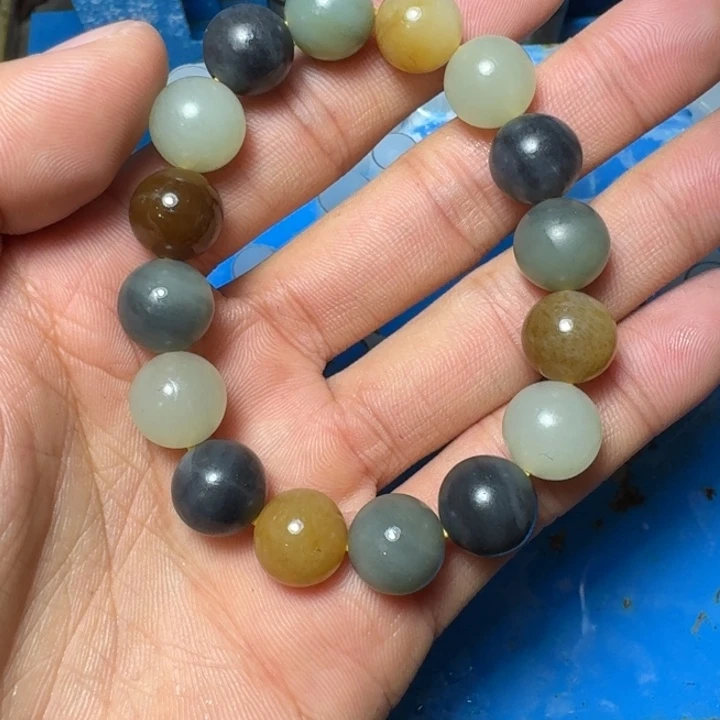 和田玉未镶嵌手链卡12