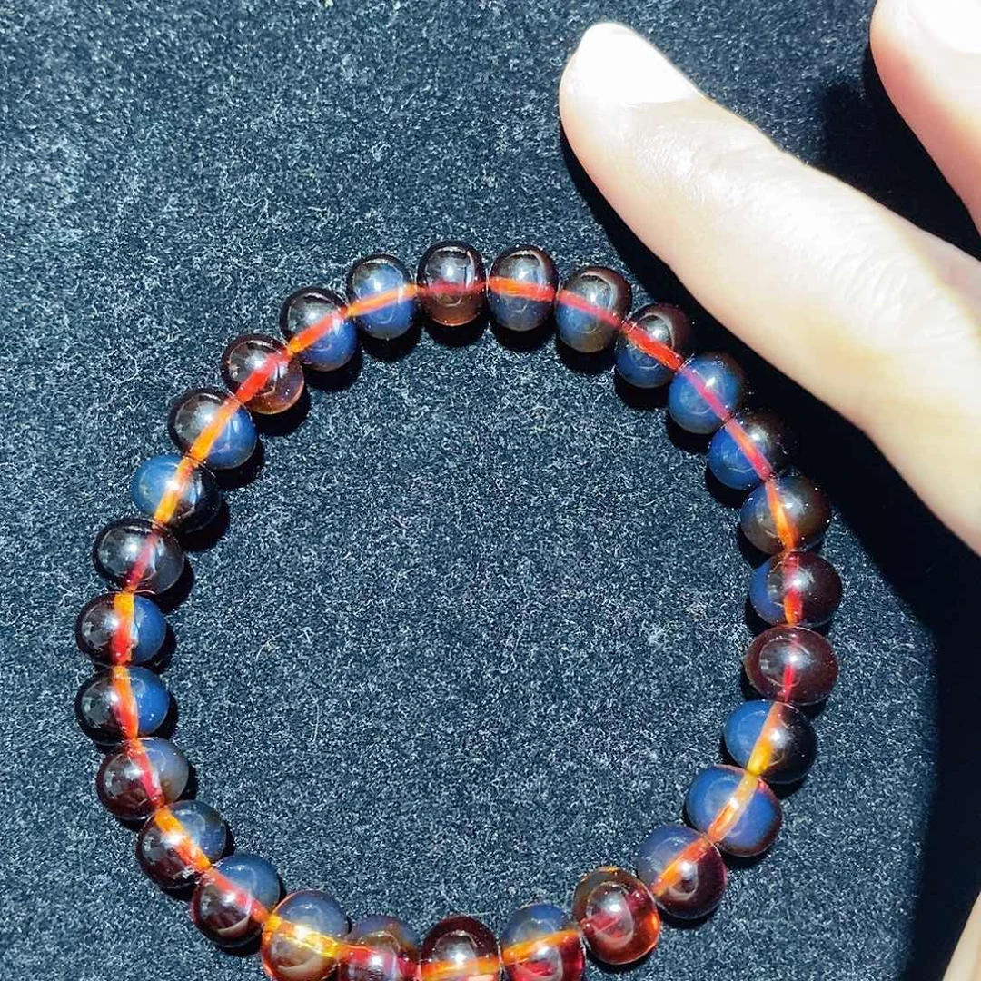 蓝珀未镶嵌珠宝奇石8平安珠