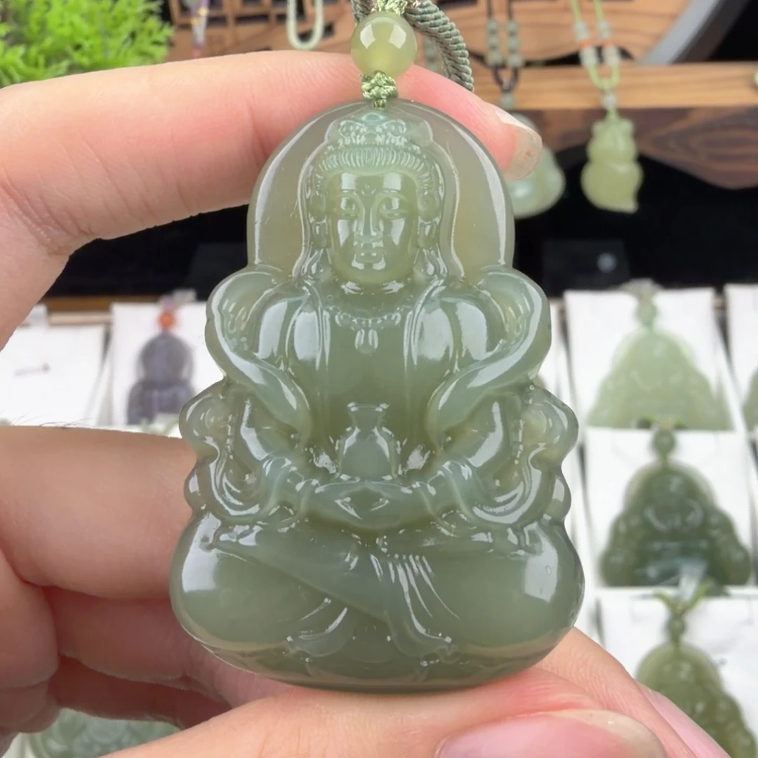 和田玉未镶嵌颈饰