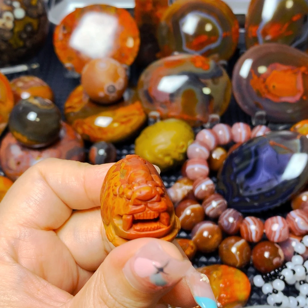 北***司玛瑙/玉髓战国红玛瑙未镶嵌