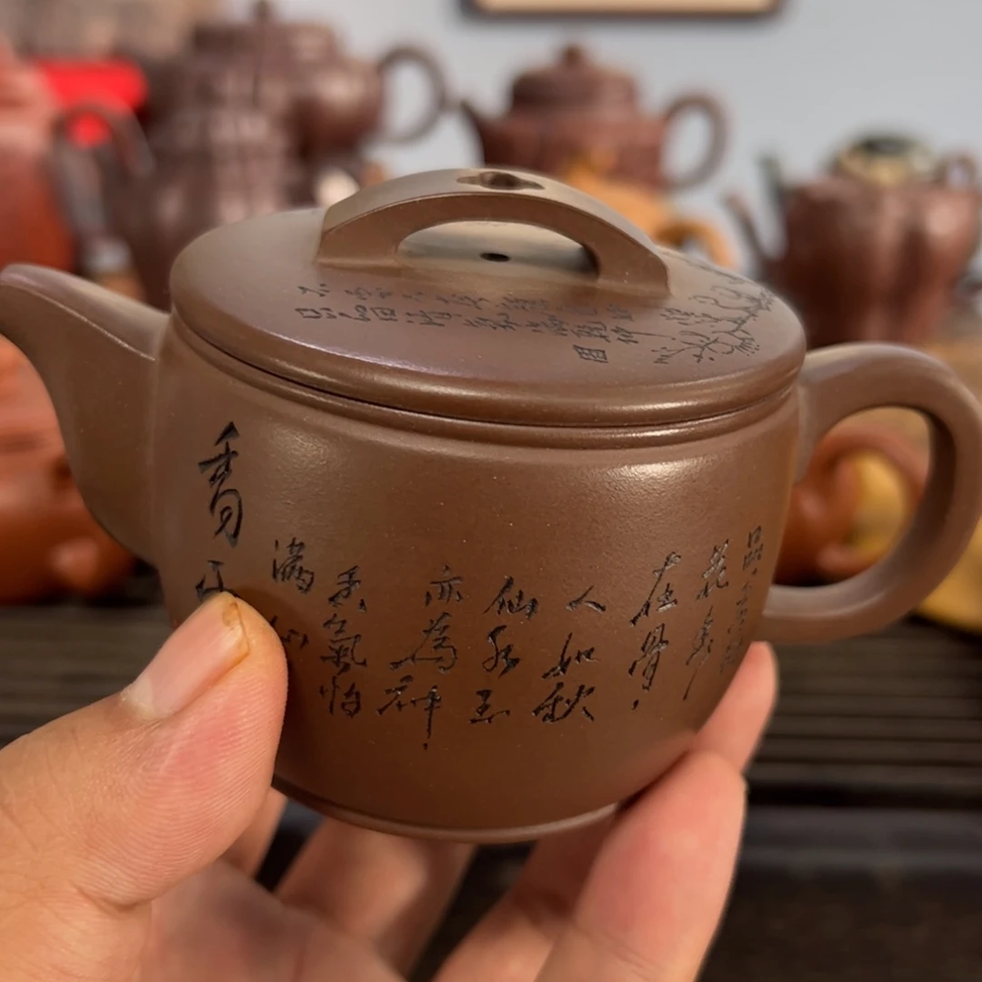 ****6茶壶紫砂手工制作