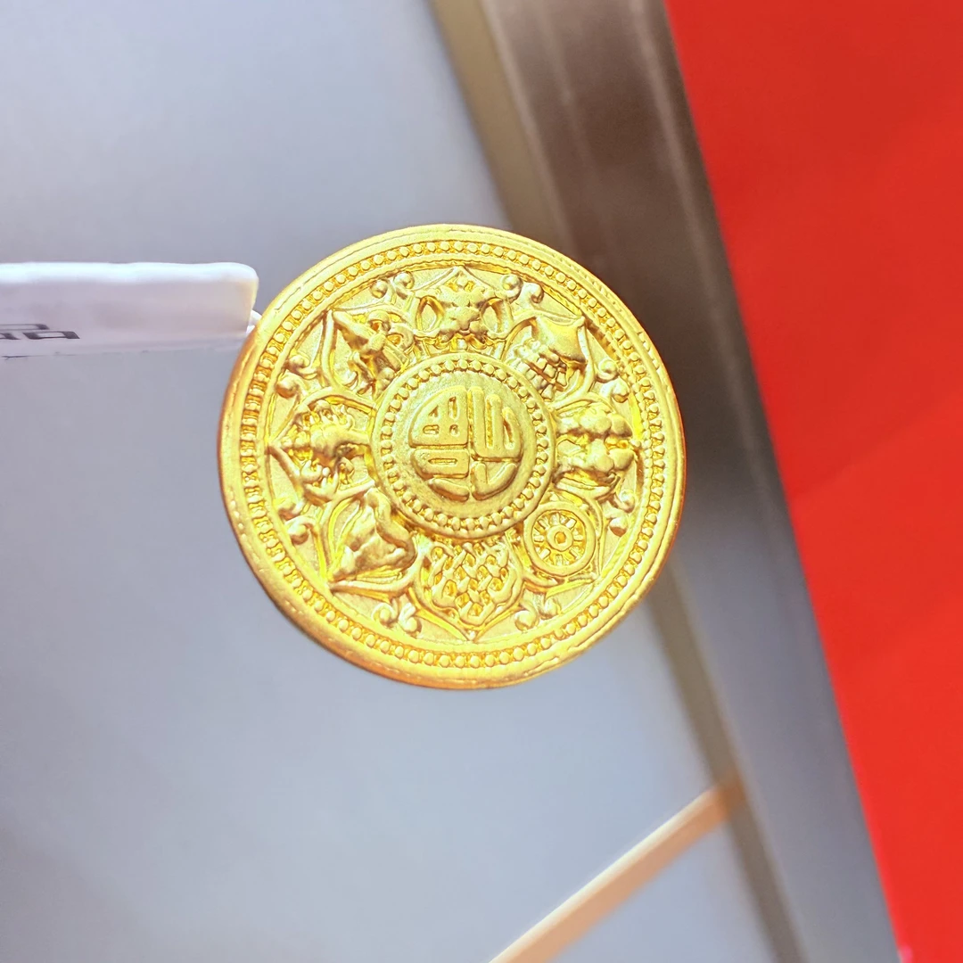 【莹莹专享】足金999 罗盘  GP 1.06  纳金添喜