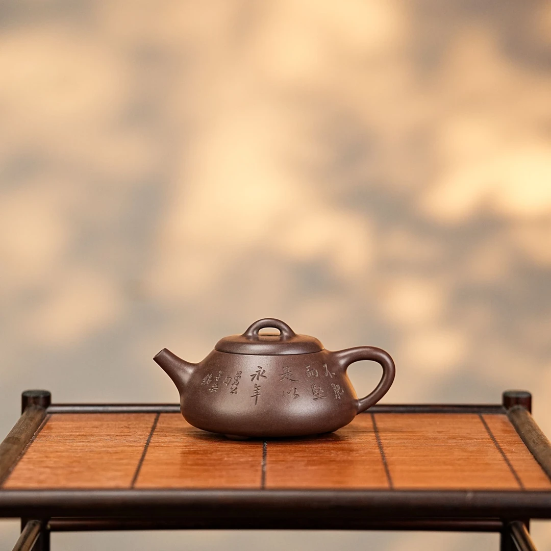 王韬 曼生石瓢 天青泥 200cc袁小强学生 宜兴紫砂壶全手工实力派