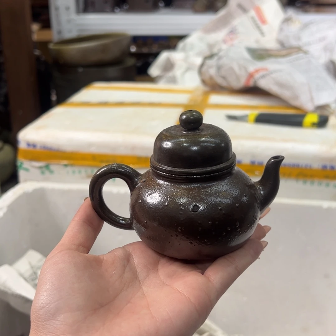 贵台龙窑柴烧茶壶88