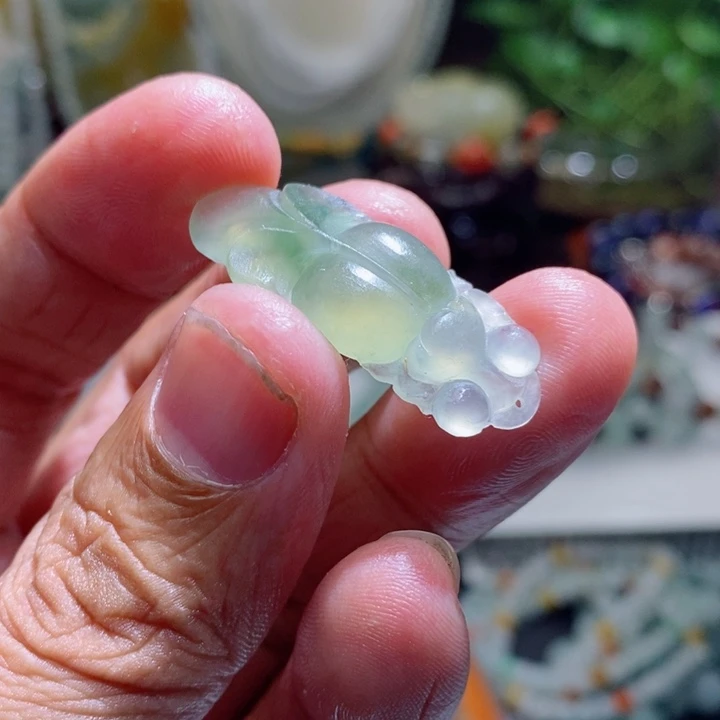 未镶嵌定制翡翠翡翠金鱼