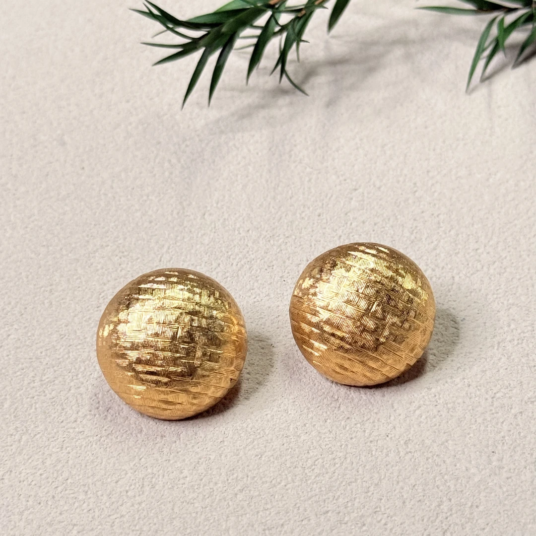 铜合金耳饰 【六六中古】孤品复古耳夹te9479