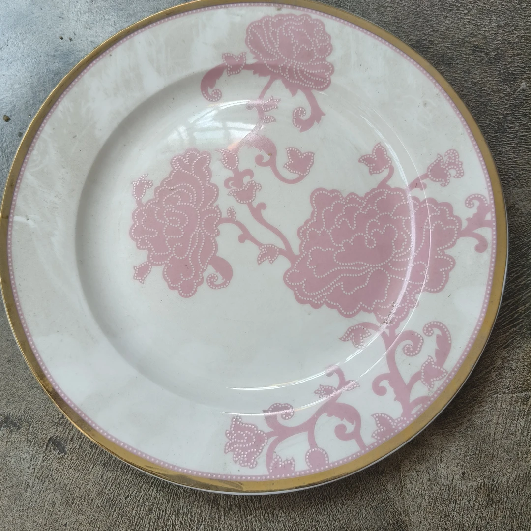 粉色金花小平盘！！！