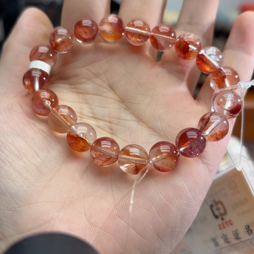 未镶嵌手链水晶红浇花10