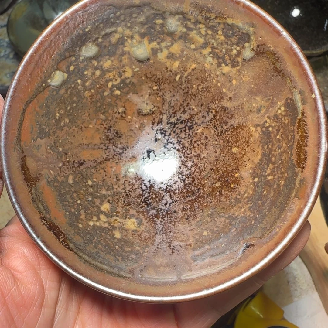 柴烧建盏茶盏茶杯