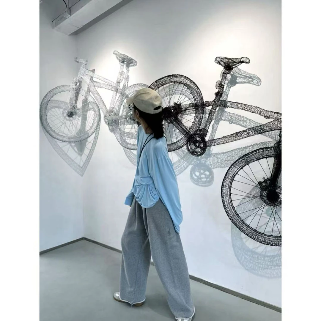 TOMATO-新款肯豆静版圆领慵懒百搭长袖凉感垂垂上衣#9088