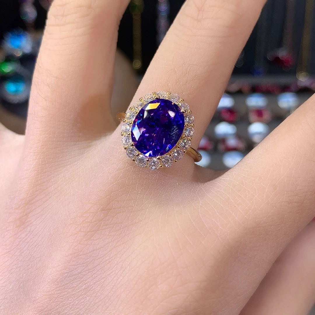 银S925镶嵌戒指碧玺金911