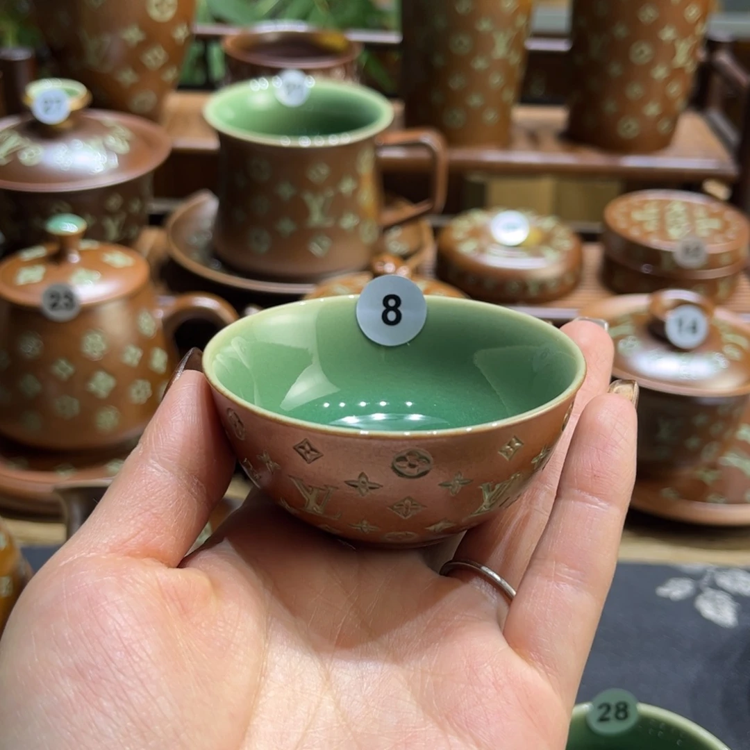 喜***帝草木灰老花手工杯