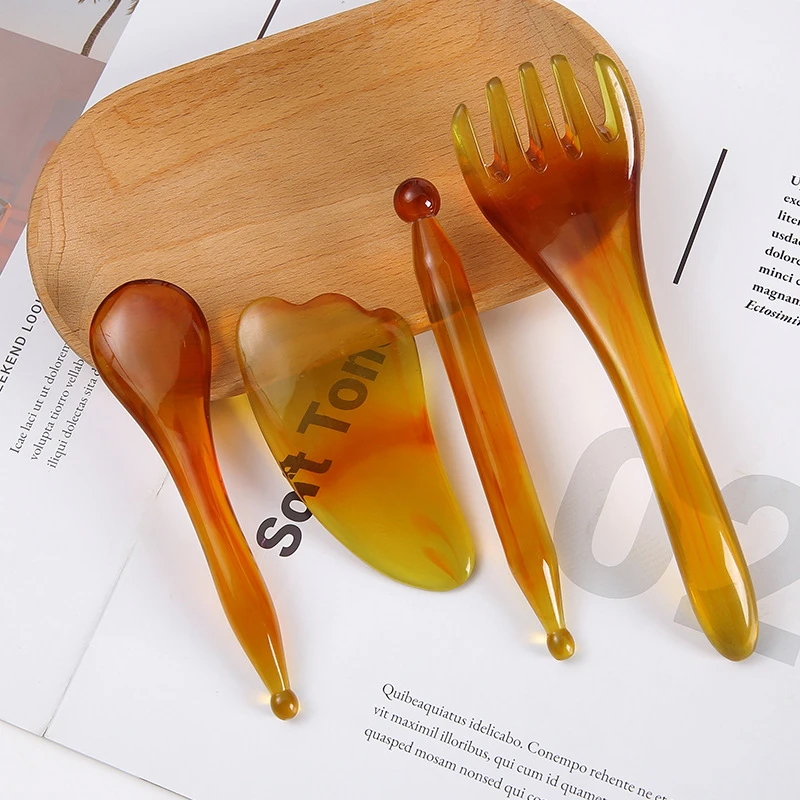 【林总专属】面部拨筋棒刮痧美容板脸部专用五爪按摩器经络梳点穴笔