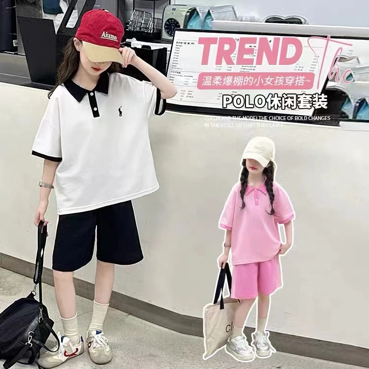度假款姐弟Polo领套装6145