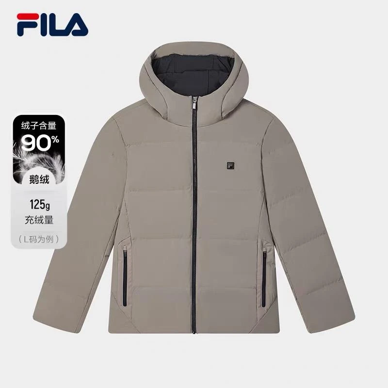【鹅绒高蓬松】FILA/斐乐男款冬季VC防水透湿保暖羽绒服F61M543904A
