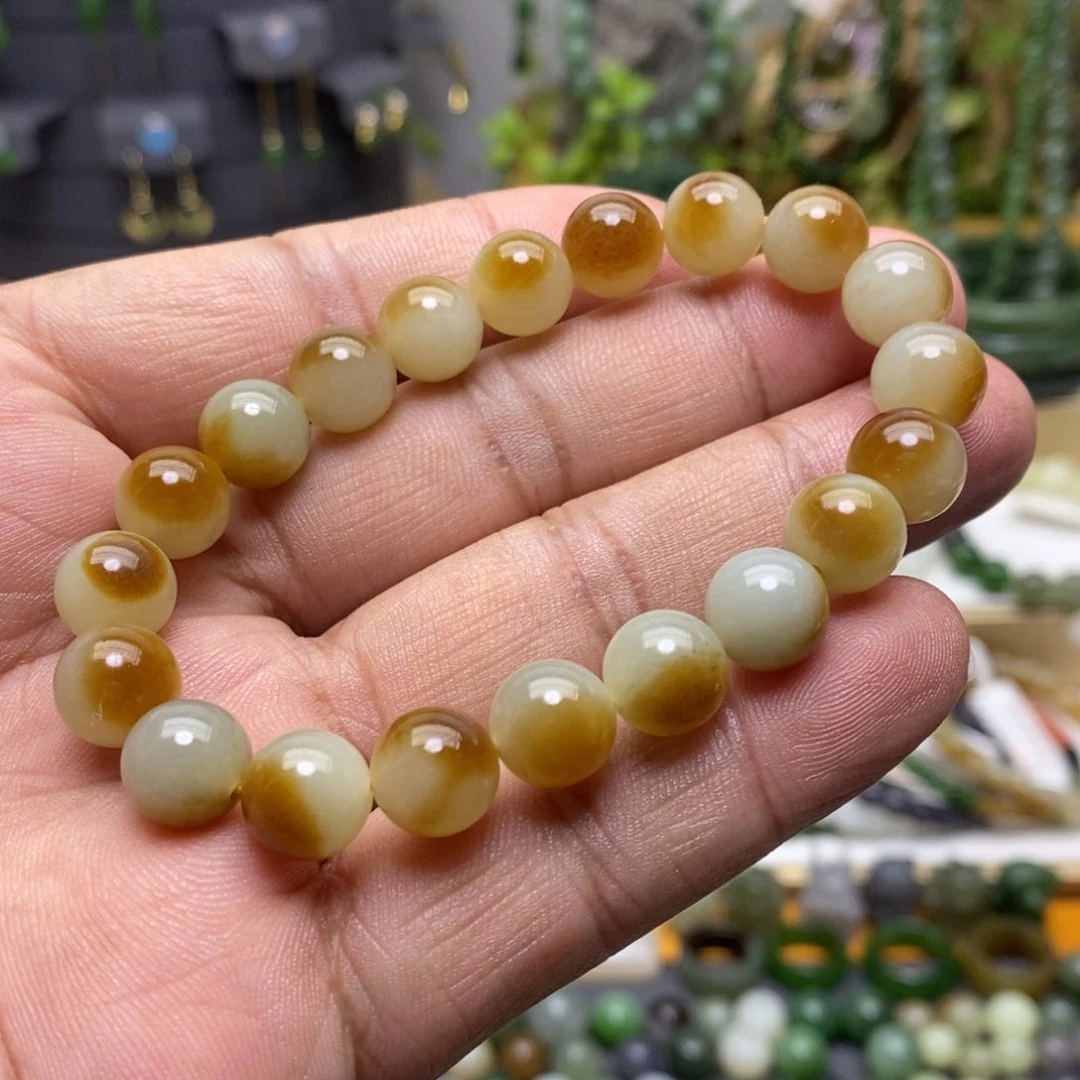 和田玉（糖玉）手链未镶嵌50