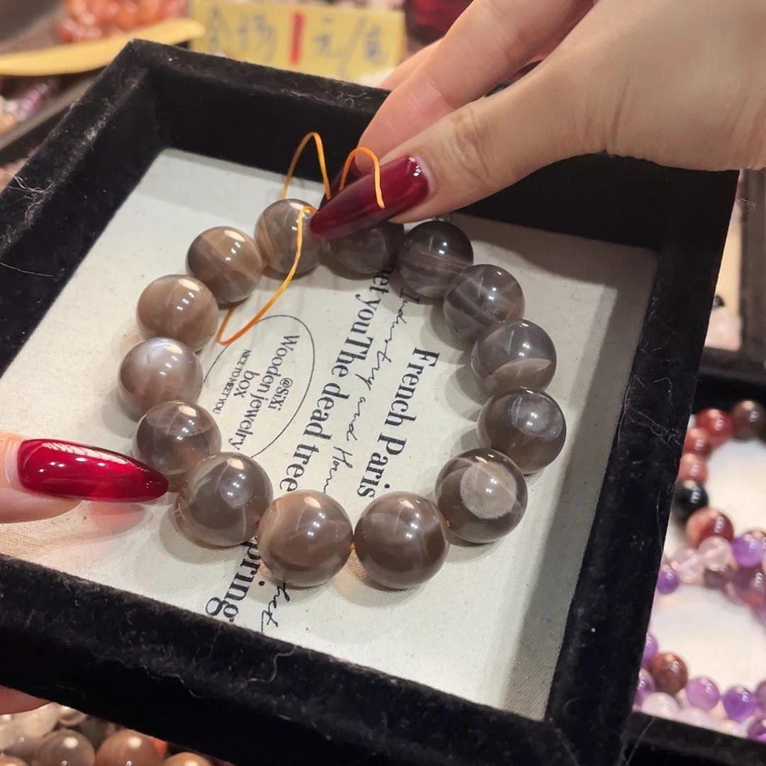 水晶未镶嵌手链黑金骨干