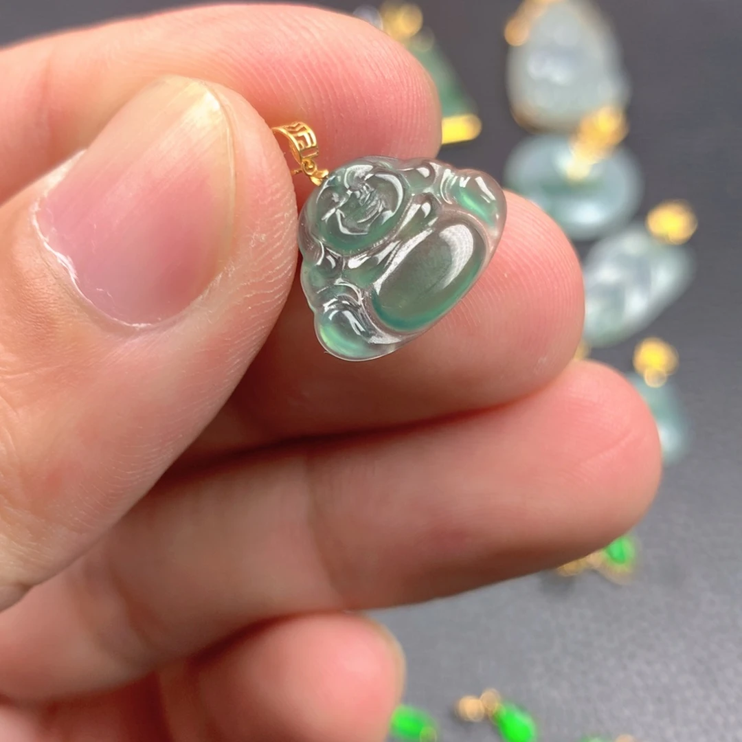 【闪购商品】翡翠18K金镶嵌颈饰翡翠