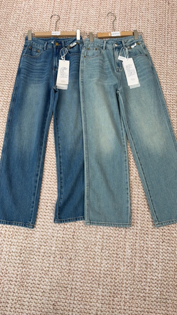 1331# 无弹窄版直筒裤 牛仔裤