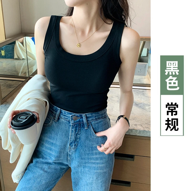【白衣哥】吊带背心女内搭外穿无袖打底衫夏季螺纹背心修身遮副