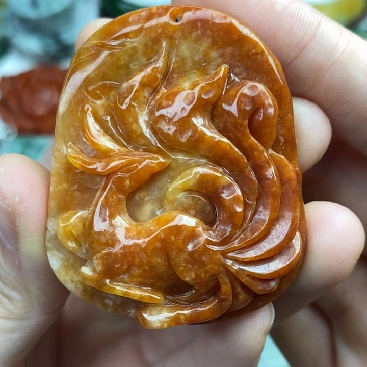 颈饰未镶嵌翡翠吊坠