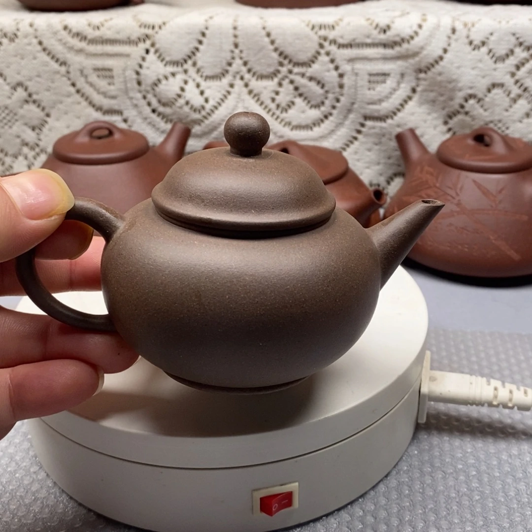 紫砂茶壶青灰紫泥