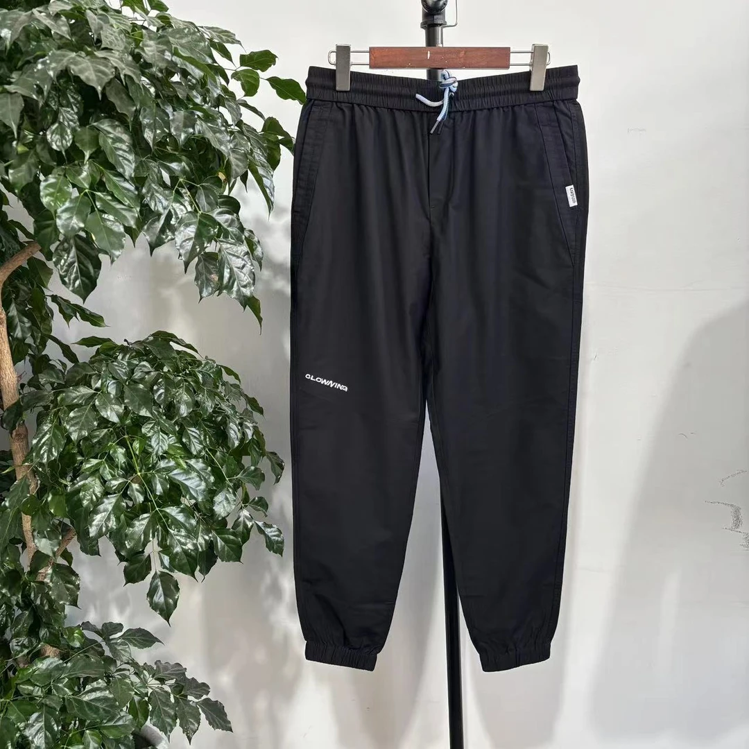 K-6春季男款黑色束脚休闲裤 A4014