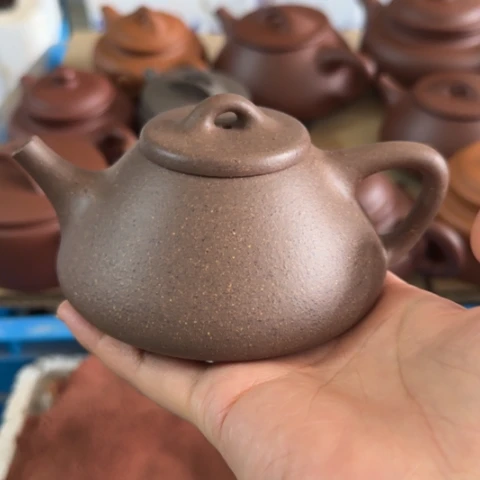 茶壶紫砂蟹壳青料220cc