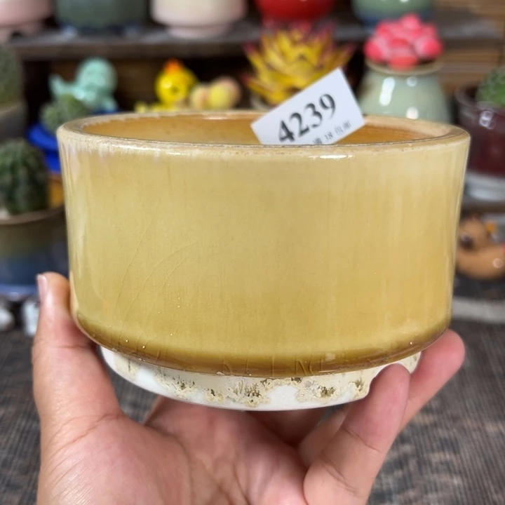 口10 手工花盆满30包邮