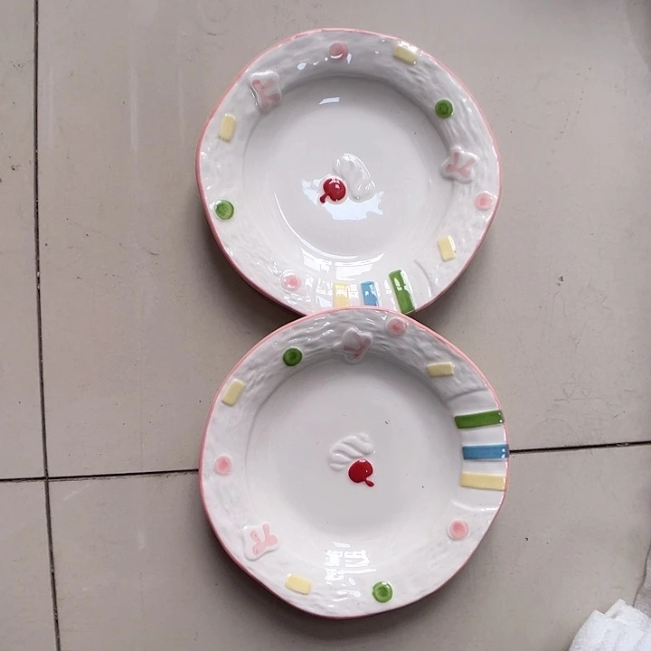 瓷片9**.瑕疵特价陶瓷骨碟