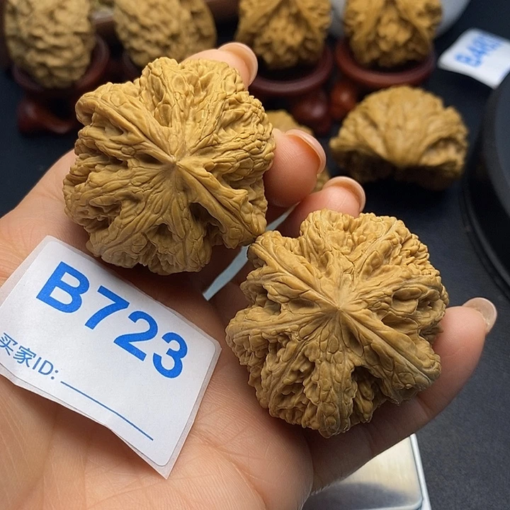 把件文玩核桃粗筋4.4，克重56