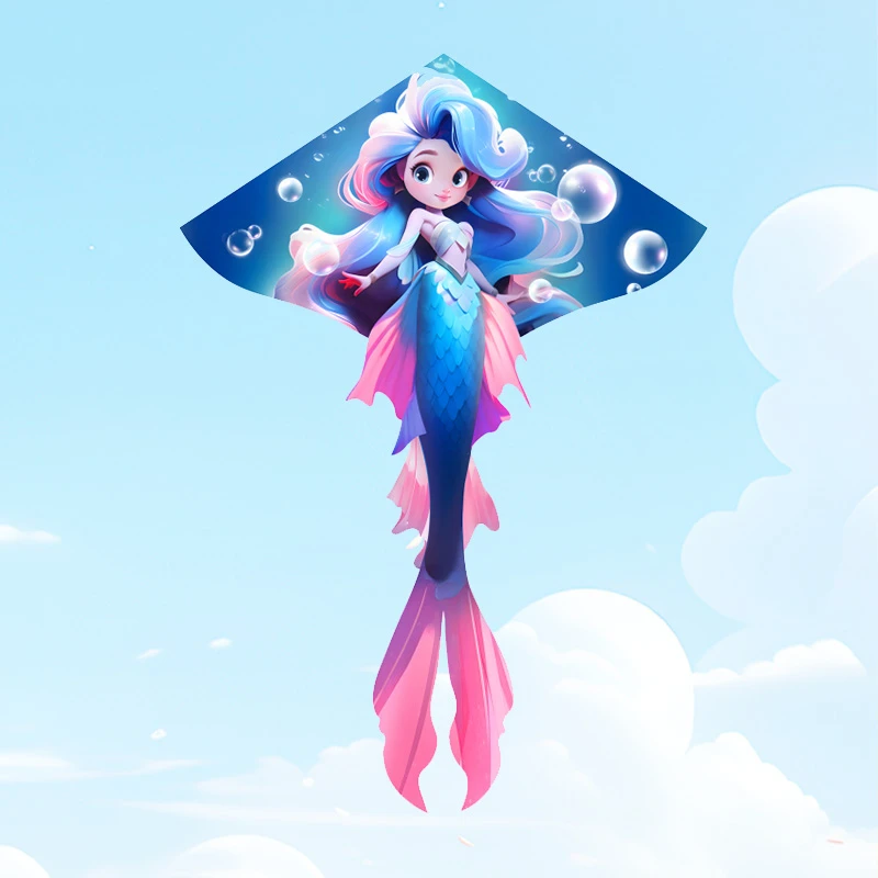 美人鱼公主大号潍坊风筝儿童微风易飞2025新款大人高档