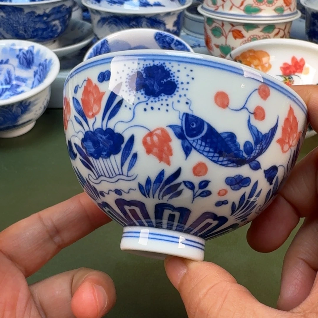 陶瓷景德镇纯手绘茶具圆圆251