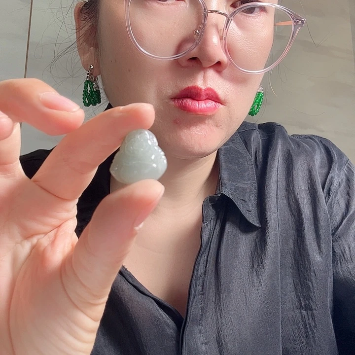 臻***七颈饰未镶嵌翡翠夭然缅甸翡翠吊坠