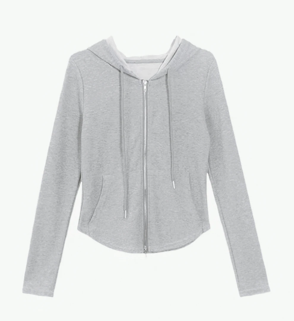 【交个朋友】春季欧若风口袋双拉链连帽开衫66009